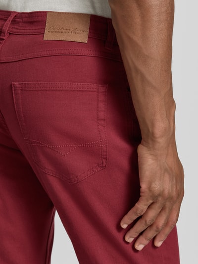 Christian Berg Men slim fit jeans in 5-pocketmodel Bordeaux - 3