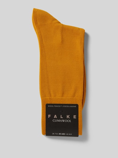 Falke Socken mit Label-Stitching Senf 3