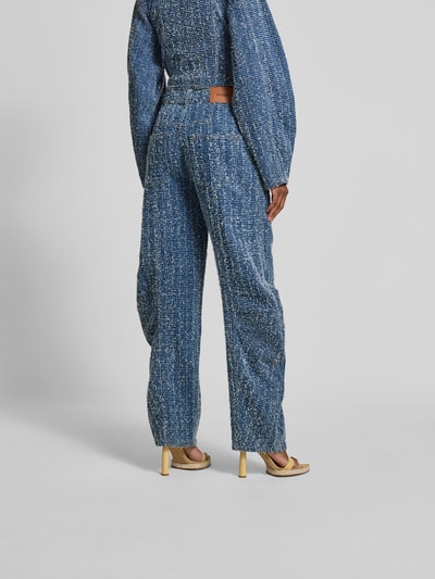 ROTATE Loose Fit Jeans mit Raffungen Jeansblau 5