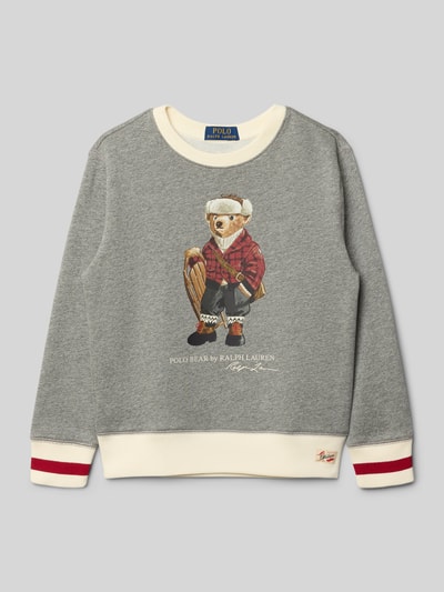 Polo Ralph Lauren Teens Bluza z motywem i okrągłym dekoltem Średnioszary melanż 1