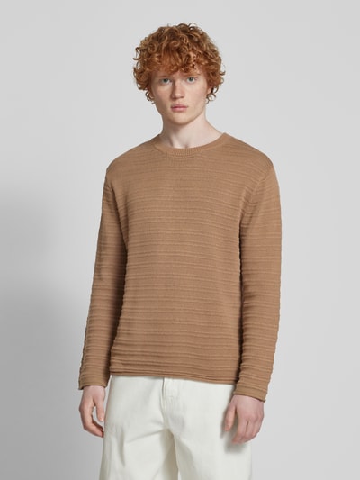 REVIEW Strickpullover mit gerippten Abschlüssen Mud 4