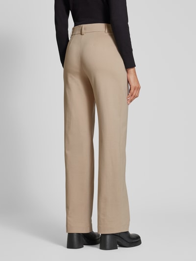 Be Pure Dutch Regular fit stoffen broek met vaste persplooien Beige - 5