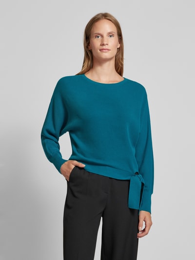 Betty Barclay Gebreide pullover met ribboorden Petrol - 4