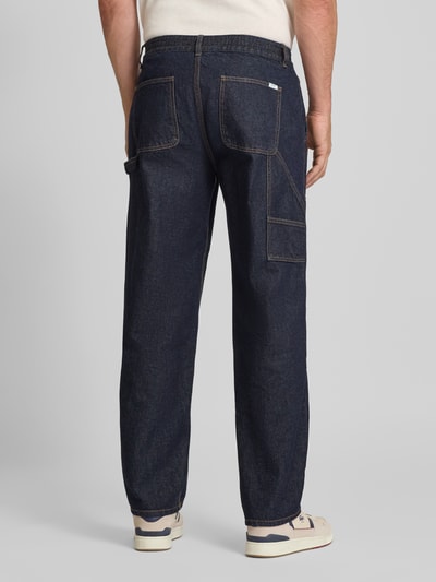 Forét Relaxed Fit Jeans mit Ziernähten Modell 'CLAY' Dunkelblau 5