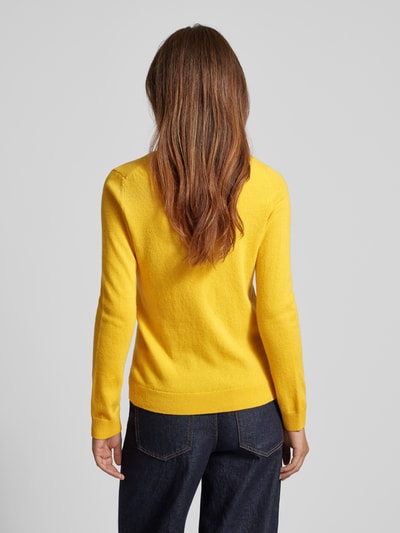 Gant Wollen pullover met V-hals Geel - 5