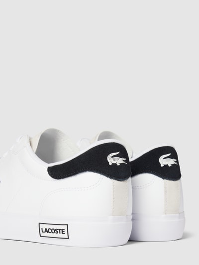 Lacoste Sneakers met logostitching, model 'POWERCOURT' Wit - 2