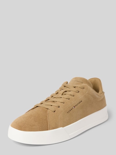 Tommy Hilfiger Lage sneakers van suède, model 'COURT CORE' Beige - 1