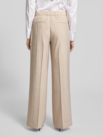 OPUS Stoffen broek met lengtenaden, model 'Maiga cozy' Beige - 5