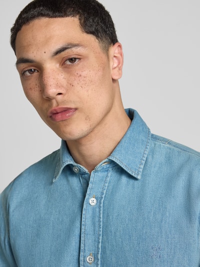 Closed Freizeithemd mit Knopfleiste Jeansblau 3