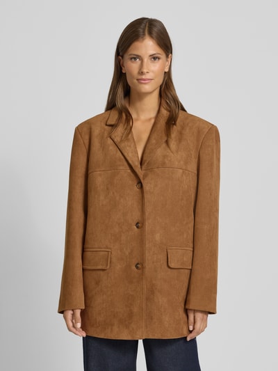 LeGer by Lena Gercke Lange blazer met knoopsluiting Cognac - 4