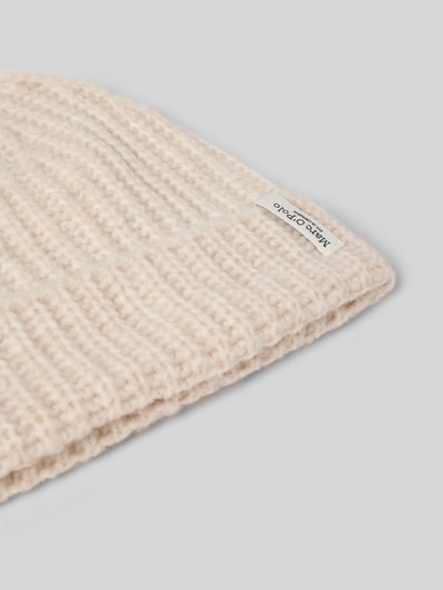 Marc O'Polo Mütze aus Woll-Mix mit Umschlag Offwhite 2