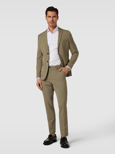 SELECTED HOMME Colbert met paspelzakken, model 'LIAM' Groen - 1