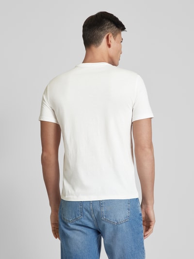 ARMANI EXCHANGE T-shirt met labelprint Offwhite - 5