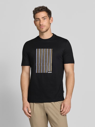 BOSS Regular Fit T-Shirt aus reiner Baumwolle Modell 'C-THOMPSON 41' Black 4