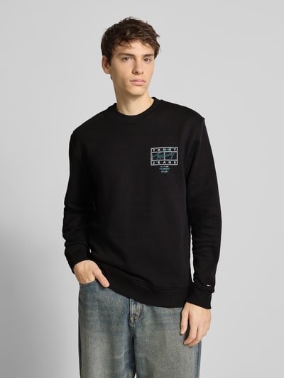 Tommy Jeans Regular fit sweatshirt van puur katoen Zwart - 4