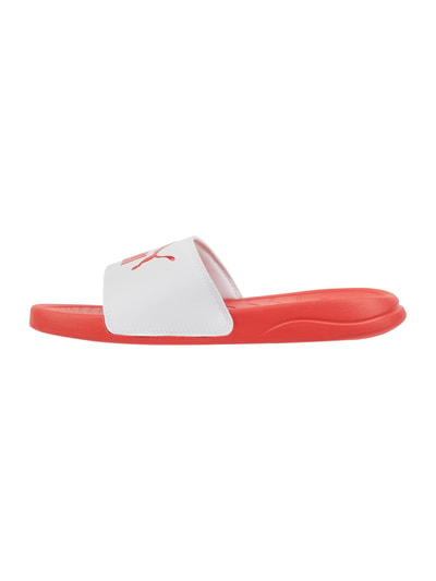 Puma Slides mit Logo Modell 'Popcat' Rot 3