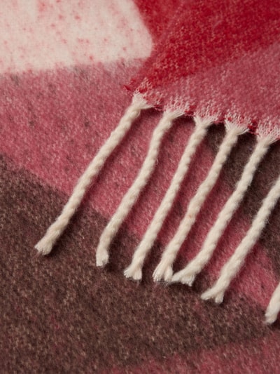 ICHI Sjaal met franjes, model 'IAMALFRID' Bordeaux - 2