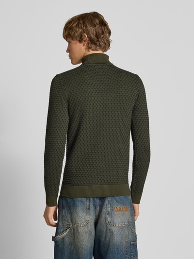 Blend Gebreide coltrui Olijfgroen - 5