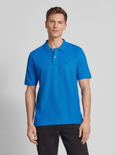 Fynch-Hatton Regular fit poloshirt met logostitching Koningsblauw - 4