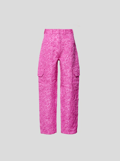 BAUM & PFERDGARTEN Hose mit floralem Allover-Muster Pink 2