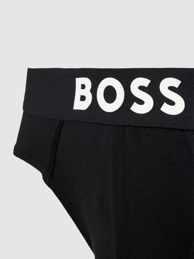 BOSS Slip met labelprint Zwart - 2