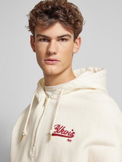 BLKVIS Hoodie mit Label-Stitching Offwhite 3