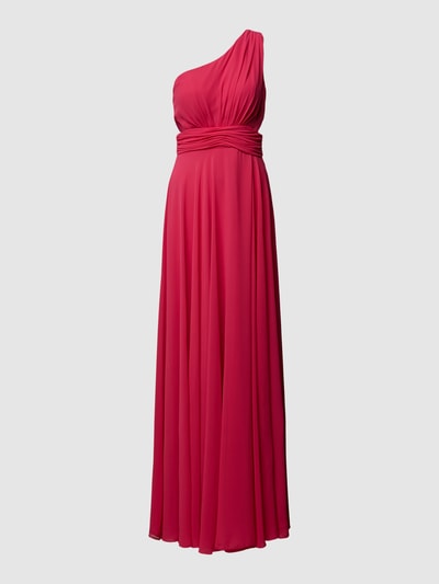 TROYDEN COLLECTION Avondjurk met one shoulder-band Fuchsia - 2