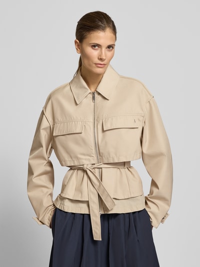 BOSS Regular fit parka met borstklepzakken model 'PAGLIERO' Beige - 4