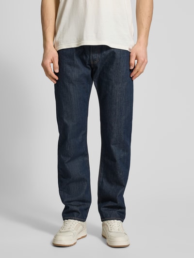 Levi's® Straight Fit Jeans Modell '501®' Dunkelblau 4