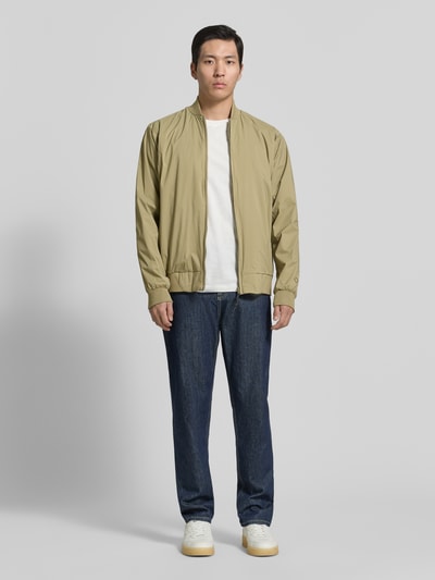 GOFRANCK Blouson mit Label-Detail Modell 'MILD' Oliv 1