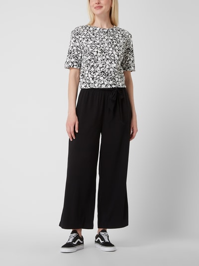 Esprit T-Shirt mit Allover-Muster  Schwarz 1