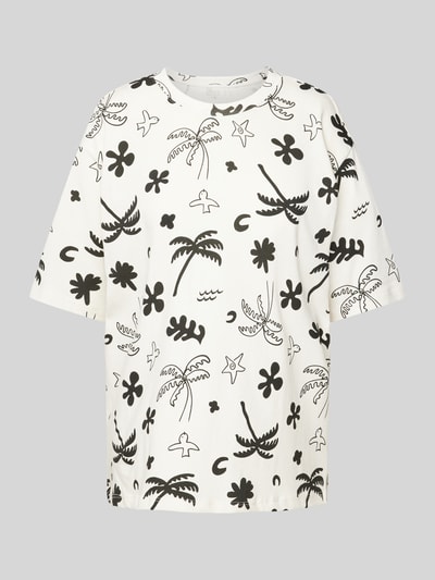 Jake*s Casual T-shirt met all-over motief Offwhite - 2