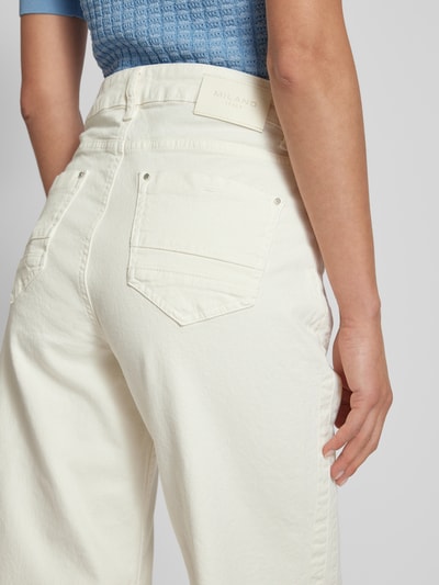 Milano Italy Regular Fit Culotte im 5-Pocket-Design Offwhite 3