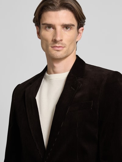 BOSS Regular Fit Sakko aus reiner Baumwolle - BECKHAM x BOSS Dunkelbraun 3