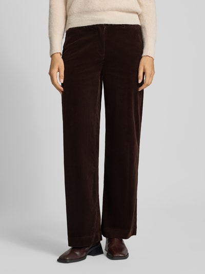 FREE/QUENT Cordhose mit weitem Bein Modell 'Cordy' Dunkelbraun 4