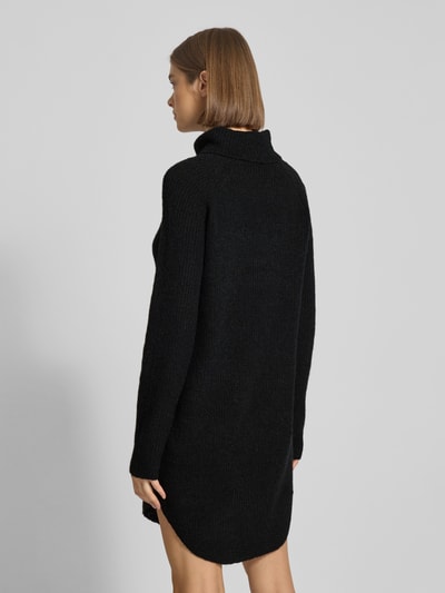 Pieces Loose Fit Rollkragenpullover mit Raglanärmeln Modell 'ELLEN' Black 5