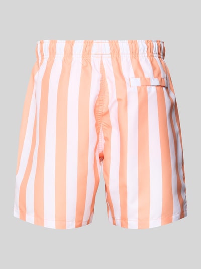 Shiwi Regular Fit Badehose mit Label-Patch Orange 3