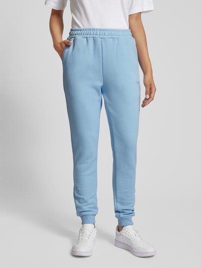 Sixth June Regular Fit Sweatpants mit Label-Stitching Hellblau 4