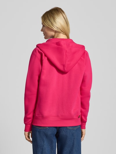 G-Star Raw Regular fit sweatjack met logoprint, model 'Premium' Felroze - 5