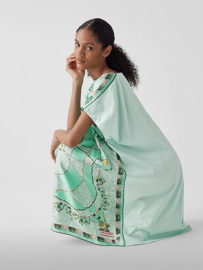 Emilio Pucci Seidenkleid mit Allover-Muster Hellgrün 6
