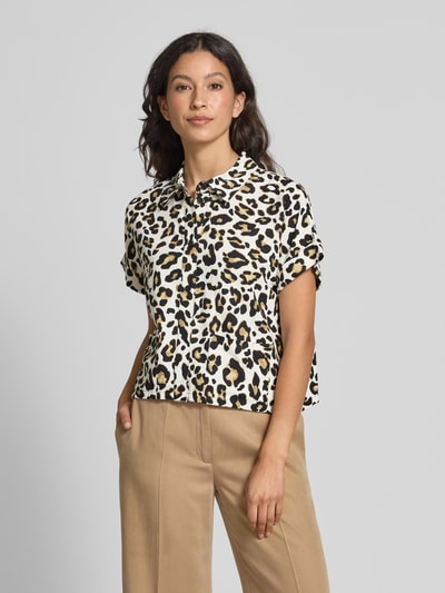 Betty Barclay Boxy Fit Bluse aus Leinen-Viskose-Mix Beige 4