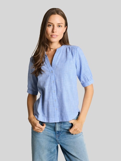 Tom Tailor regular fit blouse van puur katoen Lichtblauw - 4