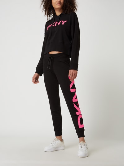 DKNY PERFORMANCE Hoodie met logo  Metallic zwart - 1