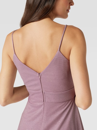 TROYDEN COLLECTION Cocktailjurk met taillepas Mauve - 3