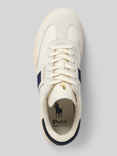 Polo Ralph Lauren Leren sneakers met labeldetails, model 'Aera' Wit - 3