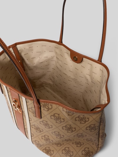 Guess Handtasche im Logo-Design Modell 'ERENIA' Hellbraun 5