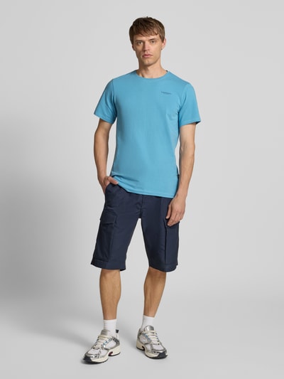G-Star Raw Slim Fit T-Shirt mit Label-Print Aqua 1