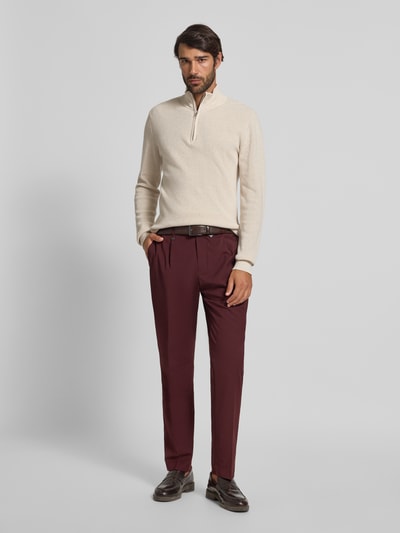 Matinique Gebreide pullover met schipperskraag, model 'lagoon' Offwhite - 1