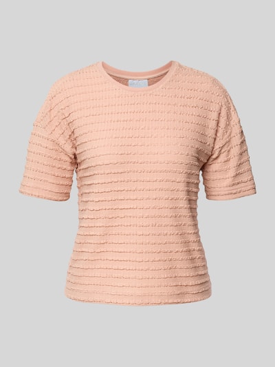 Jake*s Collection T-shirt z okrągłym dekoltem Łososiowy 2