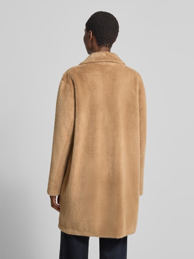 WHITE LABEL Mantel mit Reverskragen Cognac 5